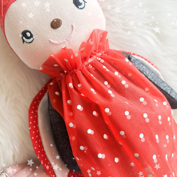 Lucy Ladybug Valentine Plushie Design Instant Download For Machine Embroidery