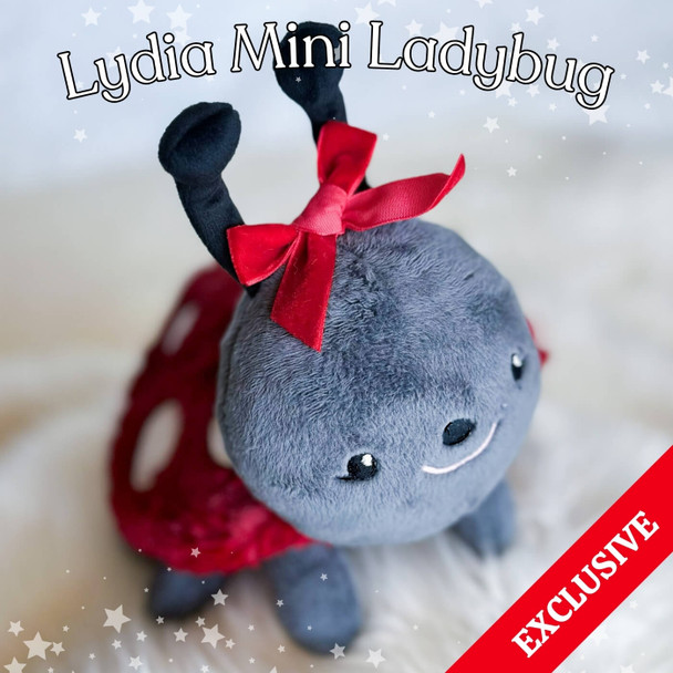 Lydia Mini Ladybug Valentine Plushie Design Instant Download For Machine Embroidery
