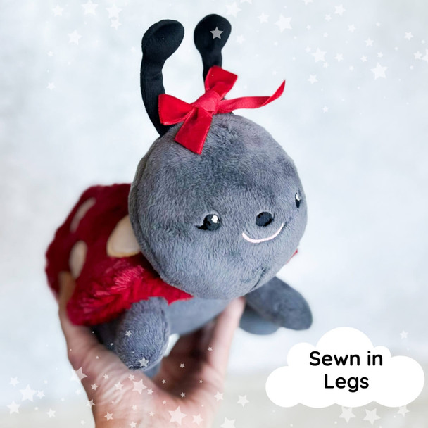 Lydia Mini Ladybug Valentine Plushie Design Instant Download For Machine Embroidery