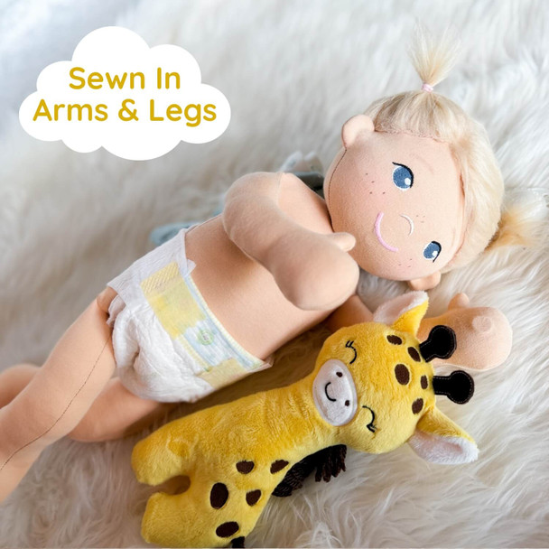 Baby Rag Doll Plushie Instant Download Design For Machine Embroidery