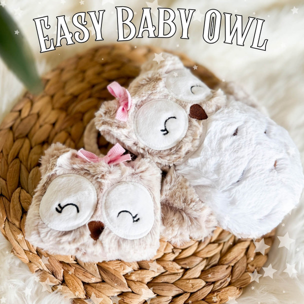 Easy Baby Owl Plushie Stuffie Instant Download Design For Machine Embroidery