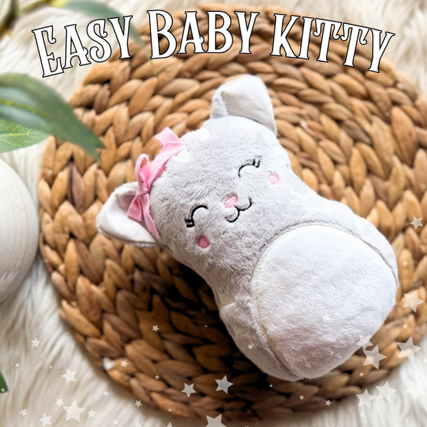 Easy Baby Kitty Plushie Stuffie Instant Download For Machine Embroidery