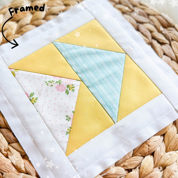 Flying Geese Quilt Story Block Machine Embroidery Design For Instant Download