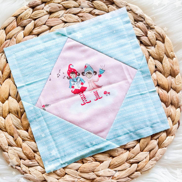 Square In a Square  Quilt Story Block Machine Embroidery Designs For Instant Download