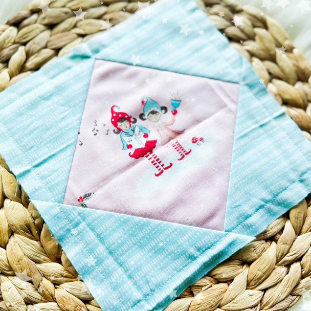 Square In a Square  Quilt Story Block Machine Embroidery Designs For Instant Download