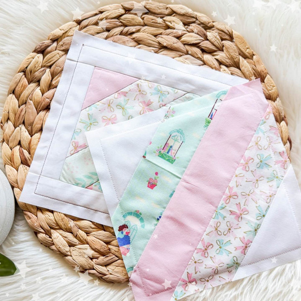 Stripes Quilt Story Block Instant Download Design for machine Embroidery
