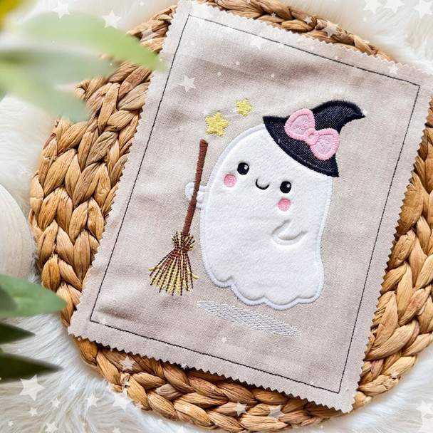 Witch Ghost Applique
