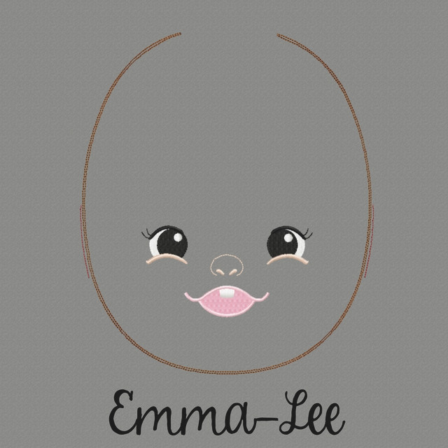 Emma Lee Doll Faces Addon Embroidery Machine Design