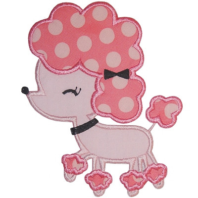 Poodle Applique Applique Inc