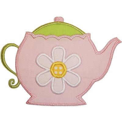 Tea Pot Applique Applique Inc