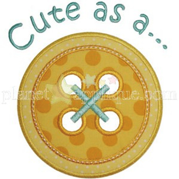 Cute as a Button Applique Inc