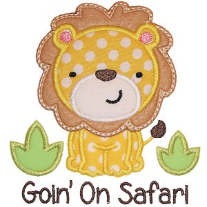 Lion Safari Applique Applique Inc