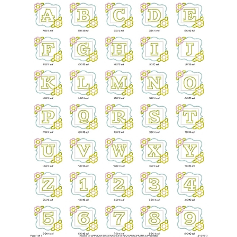 Spring Frame Alpha Embroidery Machine Design