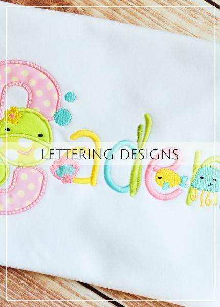 Machine Embroidery Alphabets and Fonts