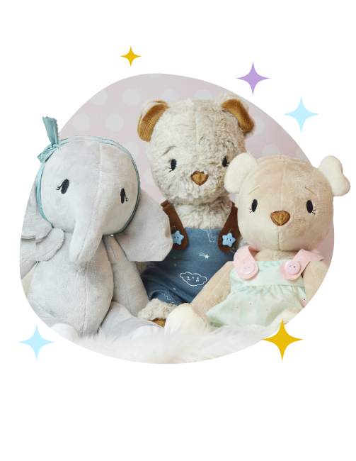 Midnight Embroidery Show Stuffed Animals