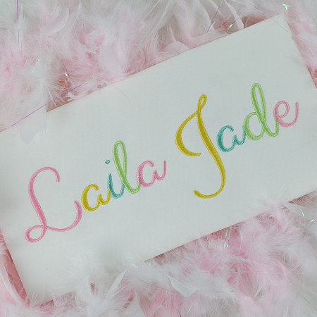 Laila Lettering Laila Embroidery Font Embroidery Machine Design