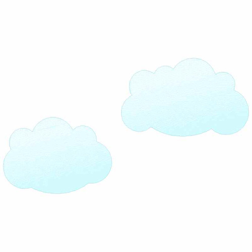 Cloud Set Sketch Applique Embroidery Machine Design