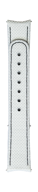 ESSENCE ThirtyNine "Deployant" White Nylon Strap with Black Stitching (without clasp)