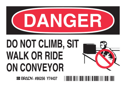 86256 - 5" x 3.5" Brady Label
