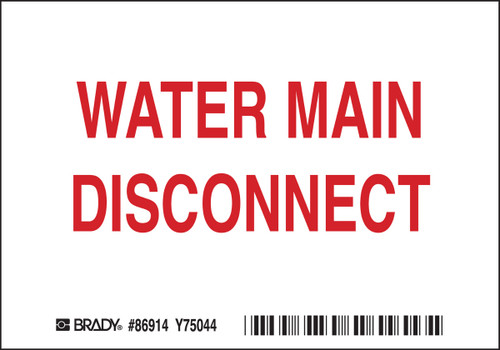86914 - 5" x 3.5" Brady Label