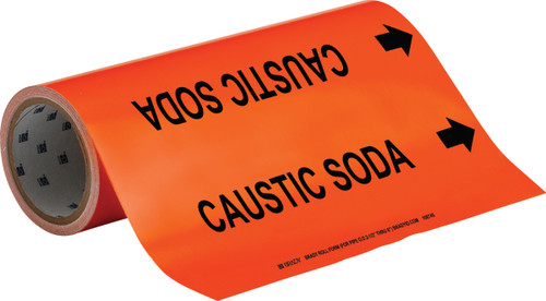 108745 - 12" x 30' Brady Label (Black on Orange) (Roll of 30 Feet)