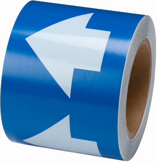 106175 - 3" x 30 yd Brady Label (White on Blue) (Roll of 30 Yards)