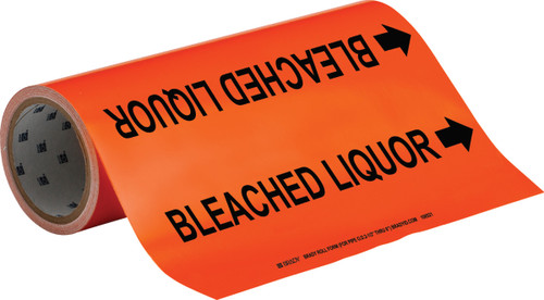 108521 - 12" x 30' Brady Label (Black on Orange) (Roll of 30 Feet)