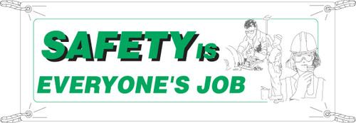 106291 - 10' x 4' Brady Label (Black, Green on White) (Each)