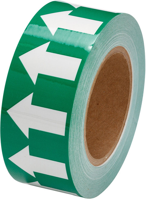 106171 - 2" x 30 yd Brady Label (White on Green) (Roll of 30 Yards)