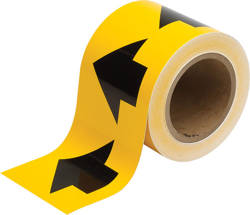 106178 - 3" x 30 yd Brady Label (Black on Yellow) (Roll of 30 Yards)