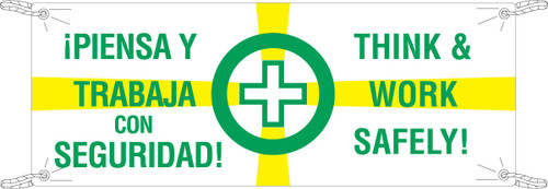 106306 - 10' x 4' Brady Label (Green, Yellow on White) (Each)