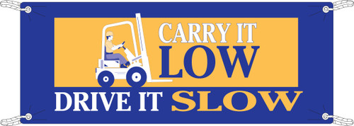 106315 - 10' x 4' Brady Label (White, Yellow on Blue) (Each)