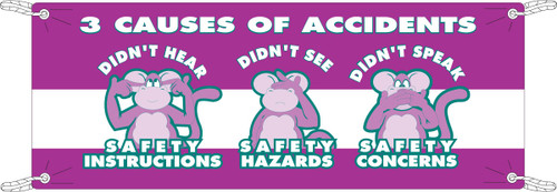 106312 - 10' x 4' Brady Label (Green, Purple on White) (Each)