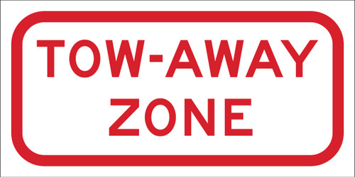 115595 - 12" x 6" Brady Label (Red on White) (Sign)