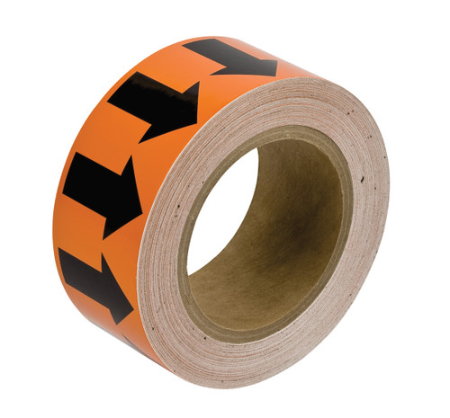 109941 - 2" x 30 yd Brady Label (Black on Orange) (Roll of 30 Yards)