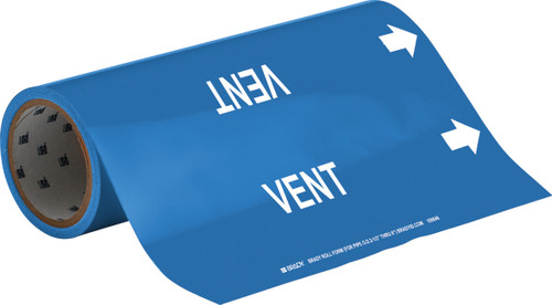 109846 - 12" x 30' Brady Label (White on Blue) (Roll of 30 Feet)