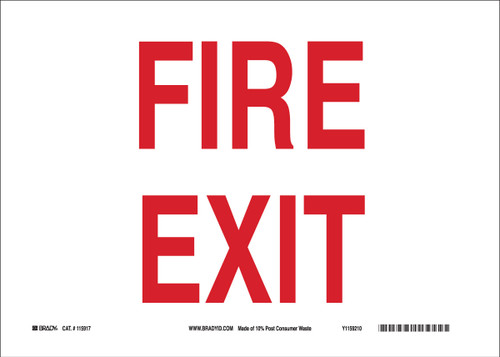 115918 - Brady Label (Sign)