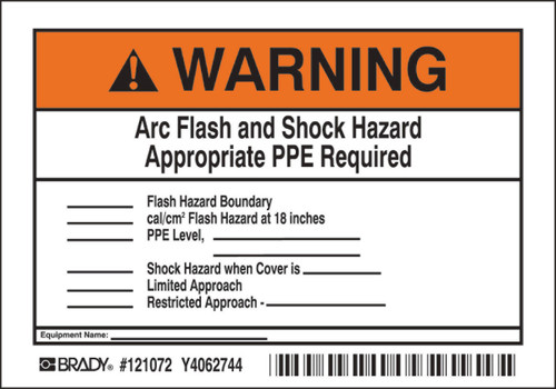 Brady Label - 121072