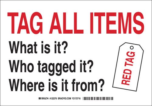 Brady Label - 122278