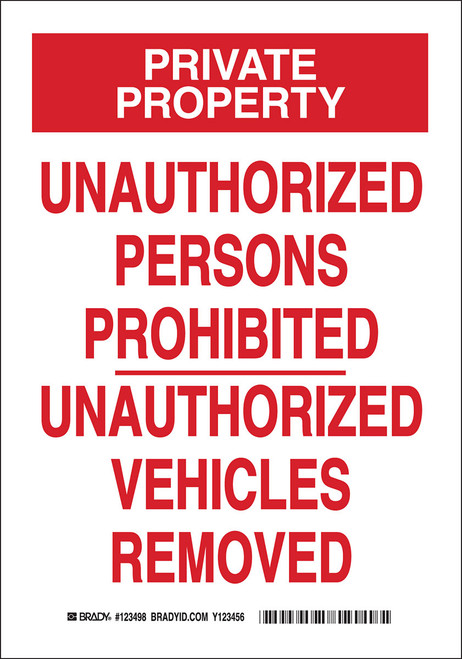 Brady Label - 123497