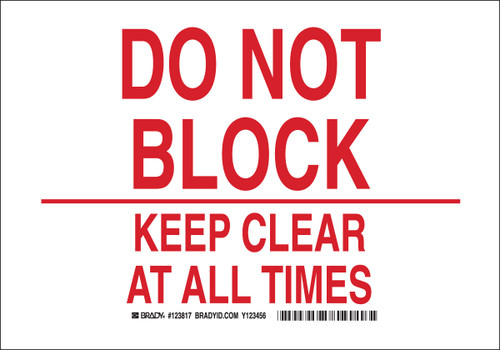 Brady Label - 123815