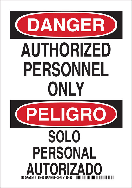 Brady Label - 124047