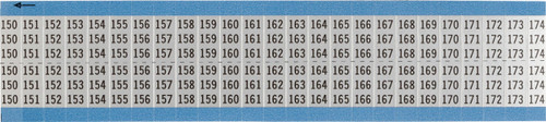 AF-150-174-SC-PK - 0.36" x 0.75" Brady Wire Marker Wire Marker