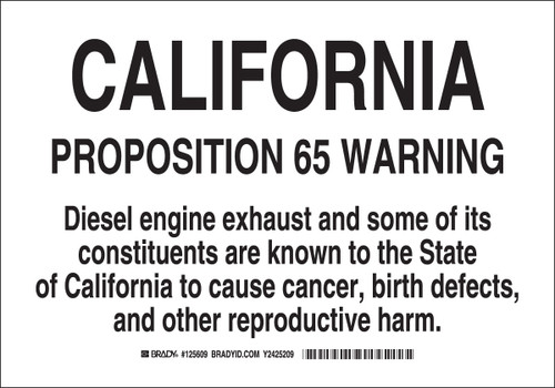 Brady Label - 125607