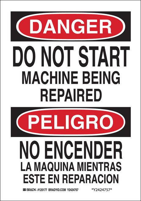 Brady Label - 125180