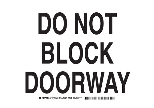 Brady Label - 127092