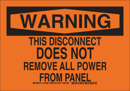 Brady Label - 127589