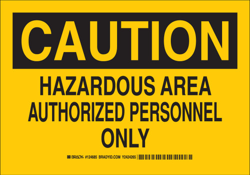 Brady Label - 124684