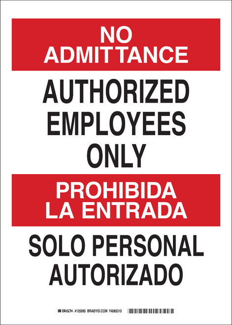 Brady Label - 125093