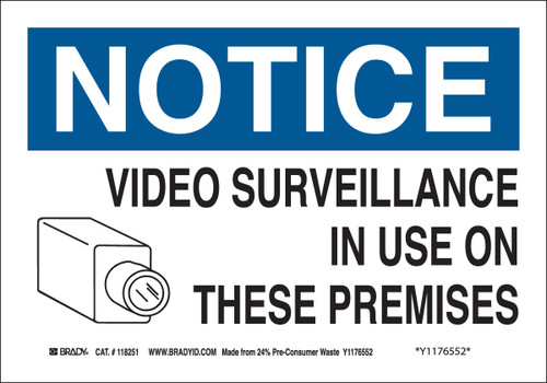 116031 - Brady Label (Sign)